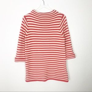 BODEN Sophia Tunic Sweater Orange White 10